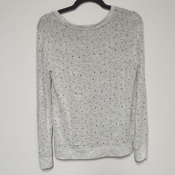 Philosophy Gray And Black Stars Crewneck Sweater - Picture 4 of 6
